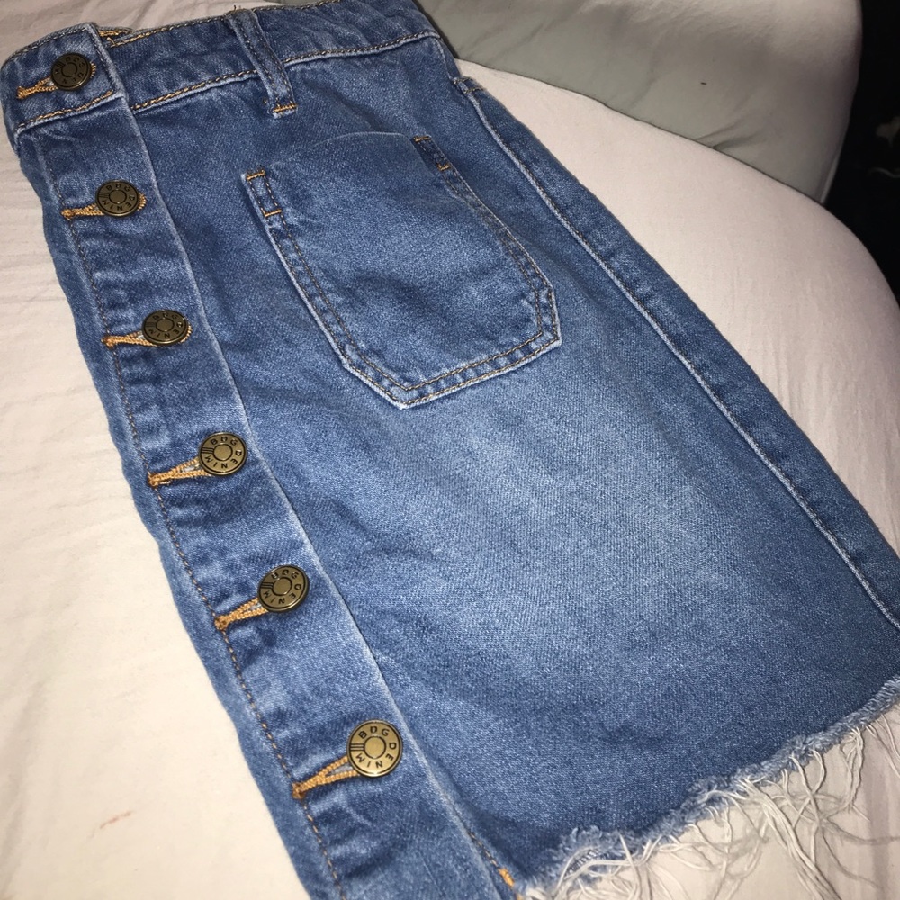 Urban outfitters button up Jean skirt